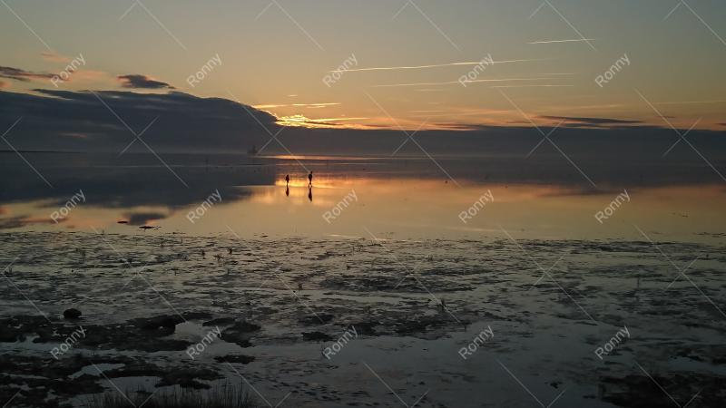 Sonnenuntergang Spitze Friedrichskoog